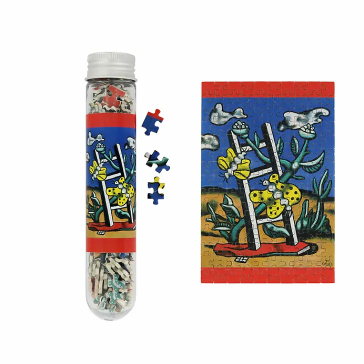 Boutiques de musées Jeux-Micro Puzzle 150 pièces Fernand Léger - Deux papillons jaunes sur une échelle, 1951