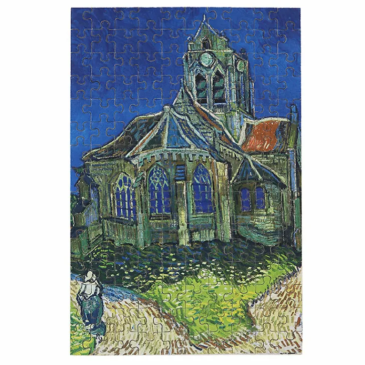 Boutiques de musées Micro Puzzle 150 pièces Vincent van Gogh - L'Église d'Auvers-sur-Oise