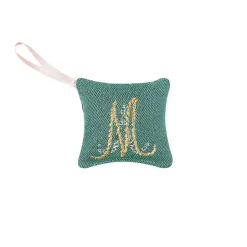 Sale Boutiques de musées Mini-coussin parfumé vert Monogramme de Marie-Antoinette