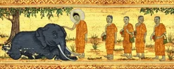Boutiques de musées Toiles Sans Cadre|Toiles Encadrées-Miracle de l'éléphant furieux à Rajagriha (détail) (toiles sans cadre)