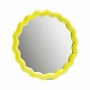 Boutiques de musées Design|Art De La Maison-Miroir rond Zigzag Jaune - Ø 17.5 cm