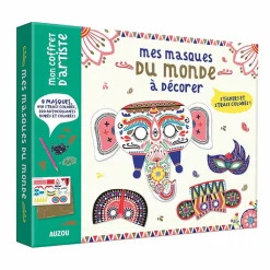 Boutiques de musées Loisirs Créatifs-Mon coffret d'artiste - Mes masques du monde à décorer
