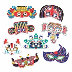 Boutiques de musées Loisirs Créatifs-Mon coffret d'artiste - Mes masques du monde à décorer