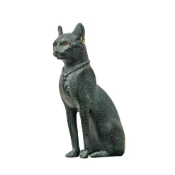 Discount Boutiques de musées Moulage Chatte Bastet aux boucles d'oreilles