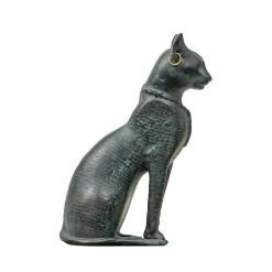 Discount Boutiques de musées Moulage Chatte Bastet aux boucles d'oreilles