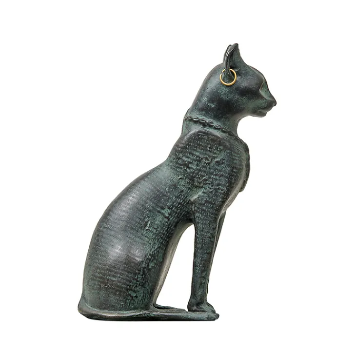 Discount Boutiques de musées Moulage Chatte Bastet aux boucles d'oreilles