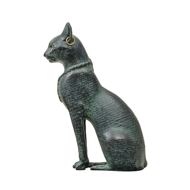 Discount Boutiques de musées Moulage Chatte Bastet aux boucles d'oreilles