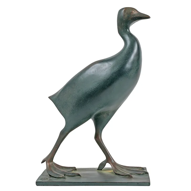 Boutiques de musées Art Européen-Moulage Foulque patine verte François Pompon