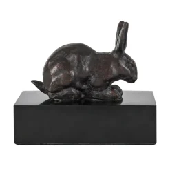 Boutiques de musées Art Européen-Moulage Lapin couché Barye