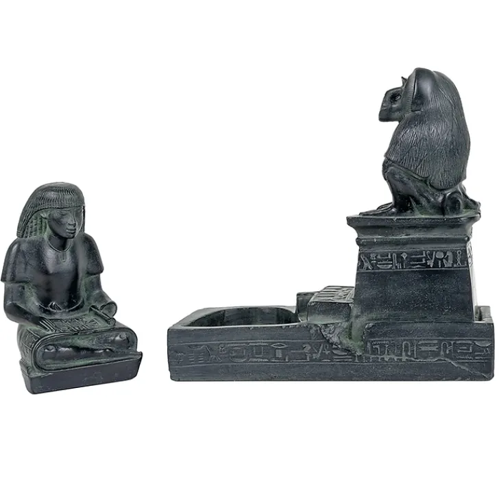 Boutiques de musées Antiquités Orientales Et Égyptiennes-Moulage Scribe royal Nebmertouf et Dieu Thot