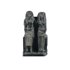 Boutiques de musées Antiquités Orientales Et Égyptiennes-Moulage Statue d'un couple égyptien assis