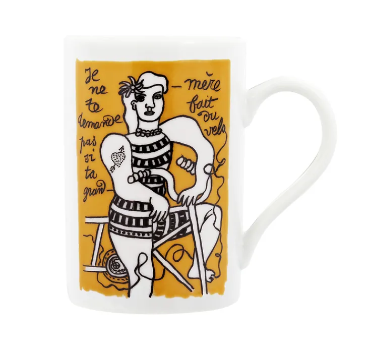 Online Boutiques de musées Mug Fernand Léger - Je ne te demande pas si ta grand-mère fait du vélo
