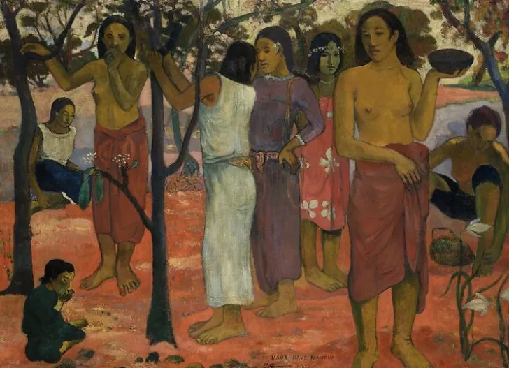 Boutiques de musées Affiches D'Art|Affiches D'Art Encadrées-Nave nave mahana dit aussi Jours délicieux (affiches d'art)