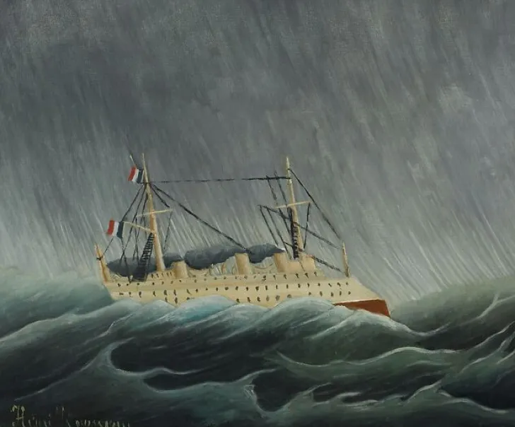 Sale Boutiques de musées Navire dans la tempête (toiles sur châssis)
