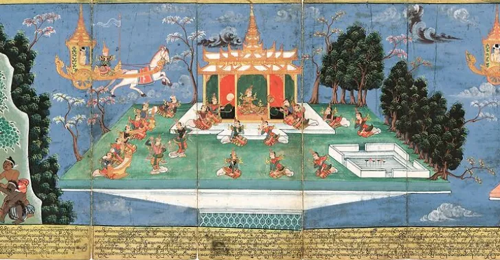 Boutiques de musées Toiles Encadrées|Toiles Sur Châssis-Nemi Jataka (détail) (toiles encadrées)