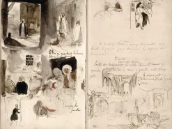 Outlet Boutiques de musées Notes et croquis pris à Meknès (toiles sans cadre)