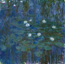 Boutiques de musées Toiles Sans Cadre|Panneaux Acryliques-Nymphéas bleus (toiles sans cadre)