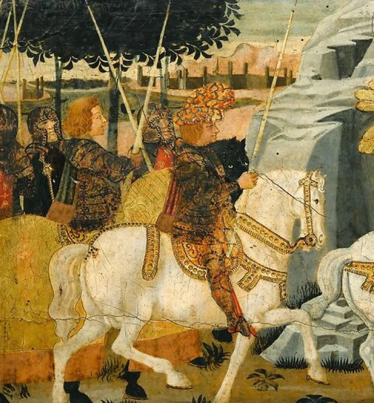 Hot Boutiques de musées Panneau de cassone : combat de cavalerie sous les murs de Troie I/II (toiles encadrées)