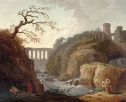 Clearance Boutiques de musées Paysage avec aqueduc et torrent (panneaux aluminium)