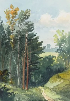 Best Boutiques de musées Paysage avec chemin descendant, Bois Guillaume (près de Rouen) (toiles encadrées)