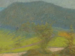 Clearance Boutiques de musées Paysage de montagne avec arbres au premier plan (panneaux acryliques)