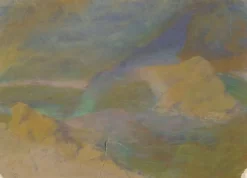 Boutiques de musées Toiles Sans Cadre|Affiches D'Art Encadrées-Paysage de montagne avec rochers au premier plan (toiles sans cadre)