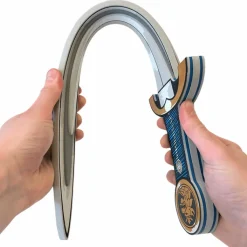 Sale Boutiques de musées Épée de chevalier en mousse bleue avec emblème Lion doré