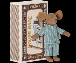 Boutiques de musées Peluches-Peluche souris boîte d'allumettes - bleu