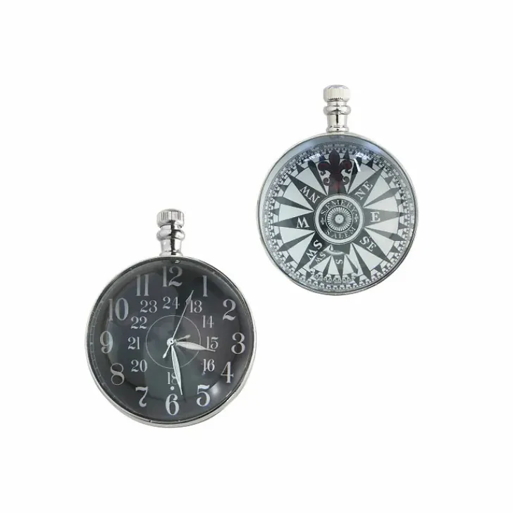 New Boutiques de musées Pendule de voyage l'Œil du temps Nickel