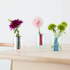 Boutiques de musées Design|Art De La Maison-Petit vase réversible Rose/vert - Block Design