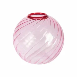 Boutiques de musées Design-Petit vase spirale Rose Ø 9 cm