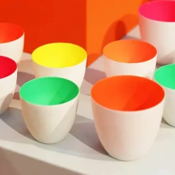 Discount Boutiques de musées Photophore en porcelaine Vert - Ø 9 cm