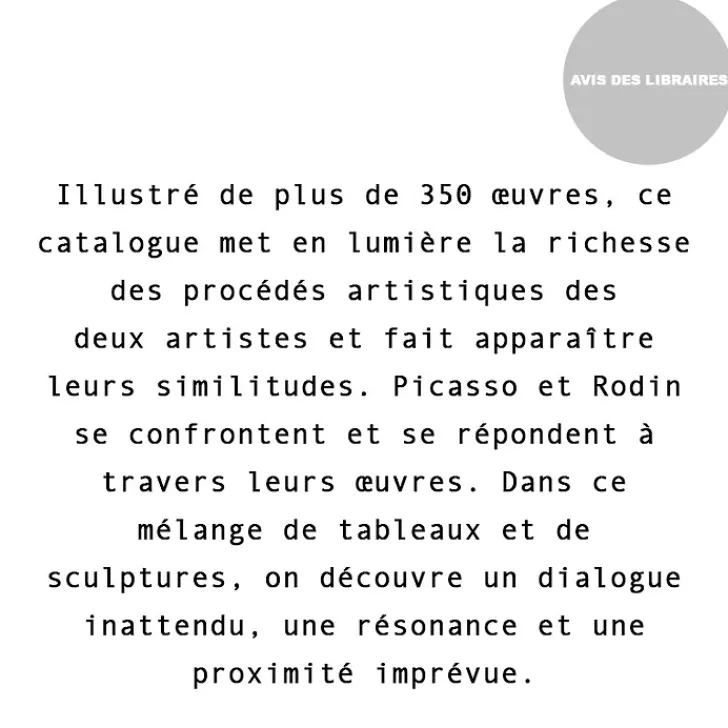 Online Boutiques de musées Picasso-Rodin - Catalogue d'exposition
