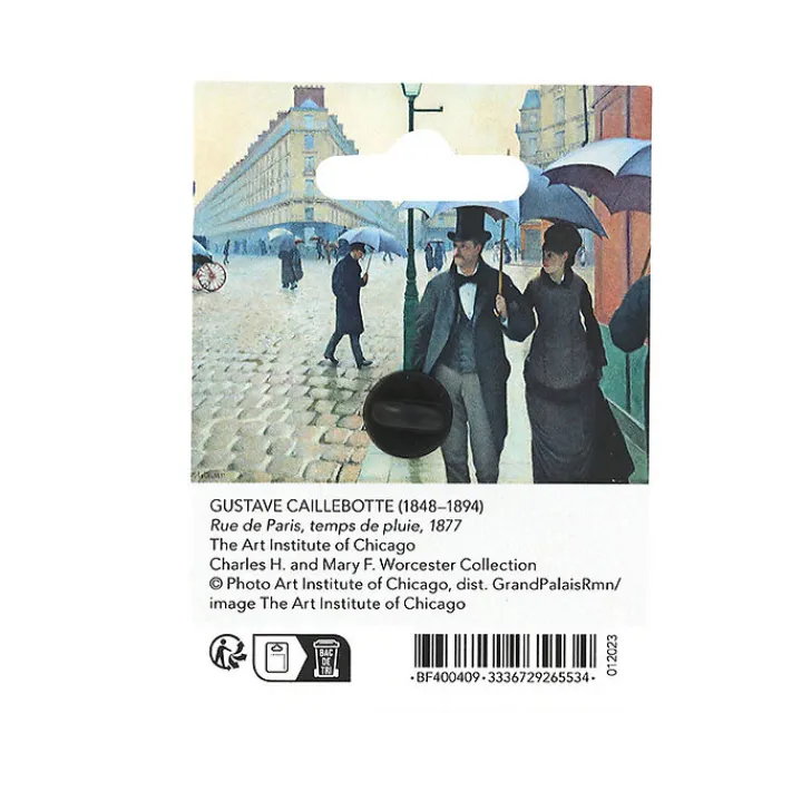 Best Boutiques de musées Pin's Chapeau haut de forme - Gustave Caillebotte