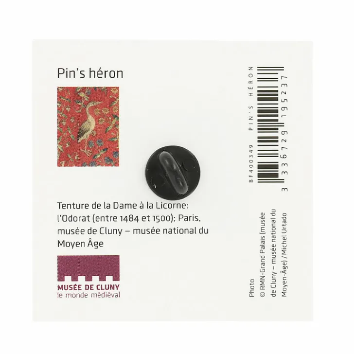 Boutiques de musées Pin'S-Pin's Héron - Musée de Cluny