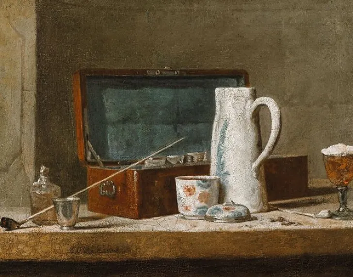 Boutiques de musées Panneaux Acryliques|Toiles Encadrées-Pipes et vases à boire, dit La Tabagie (panneaux acryliques)