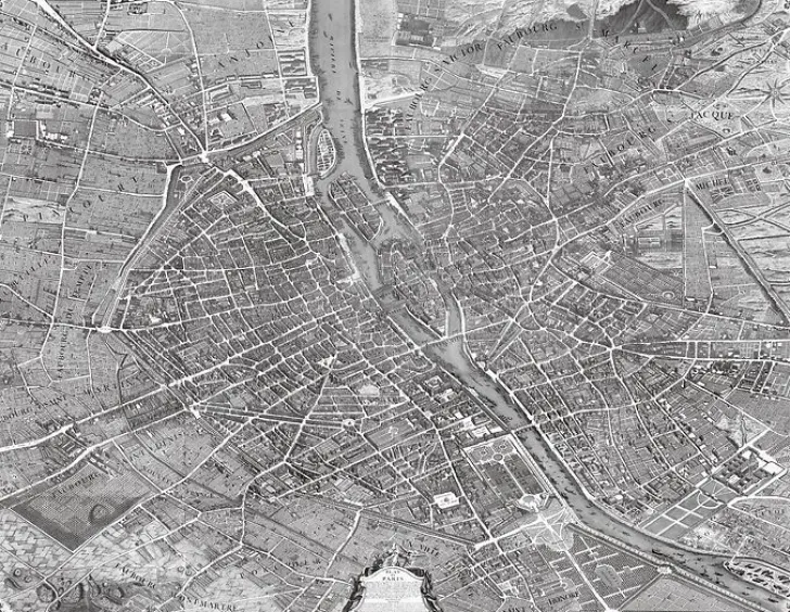 Boutiques de musées Affiches D'Art|Affiches D'Art Encadrées-Plan de Paris, dit plan de Turgot (affiches d'art)