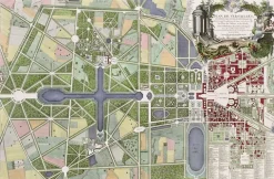 Boutiques de musées Affiches D'Art|Toiles Sur Châssis-Plan de Versailles, du petit parc et de ses dépendances (affiches d'art)