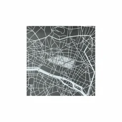 Discount Boutiques de musées Plaque de zinc Focus Paris 2e arrondissement - Toit de Paris - 12 x 12 cm