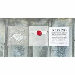 Clearance Boutiques de musées Plaque de zinc Focus Paris 7e arrondissement - Toit de Paris - 12 x 12 cm