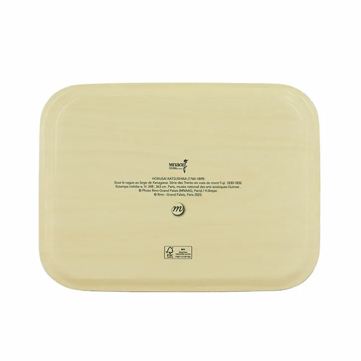 Clearance Boutiques de musées Plateau Katsushika Hokusai - La grande vague - 27x20 cm