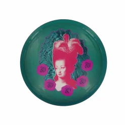 Outlet Boutiques de musées Plateau Marie-Antoinette Pop Bleu canard - ⌀ 33 cm