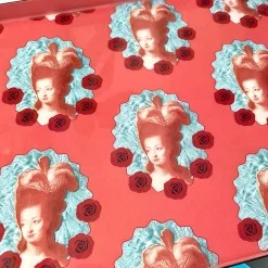 Discount Boutiques de musées Plateau rectangulaire Marie-Antoinette Pop Corail - 20 x 40 cm