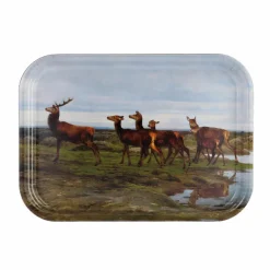 Boutiques de musées Art De La Table-Plateau Rosa Bonheur - Une famille de cerfs