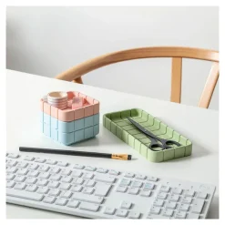 Boutiques de musées Design|Art De La Maison-Plateau/vide-poche Vert palmier - Block Design