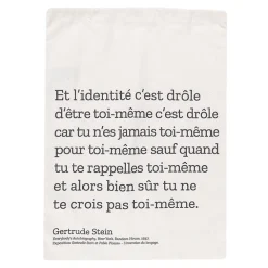 Boutiques de musées Sacs, Tote Bags-Pochon citation Gertrude Stein