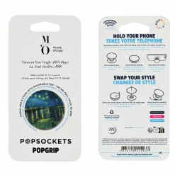 Boutiques de musées Poignée/support pour téléphone Vincent van Gogh - La nuit étoilée - PopSockets