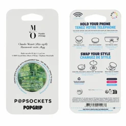 Boutiques de musées Poignée/support pour téléphone Claude Monet - Le Bassin aux nymphéas, harmonie verte - PopSockets
