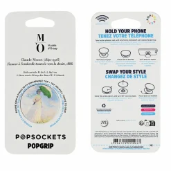 Boutiques de musées High-Tech-Poignée/support pour téléphone Claude Monet - Femme à l'ombrelle tournée vers la droite - PopSockets