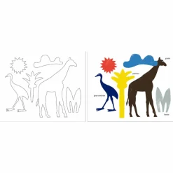 Boutiques de musées Loisirs Créatifs|Livres Jeunesse-Pompon Mes pochoirs